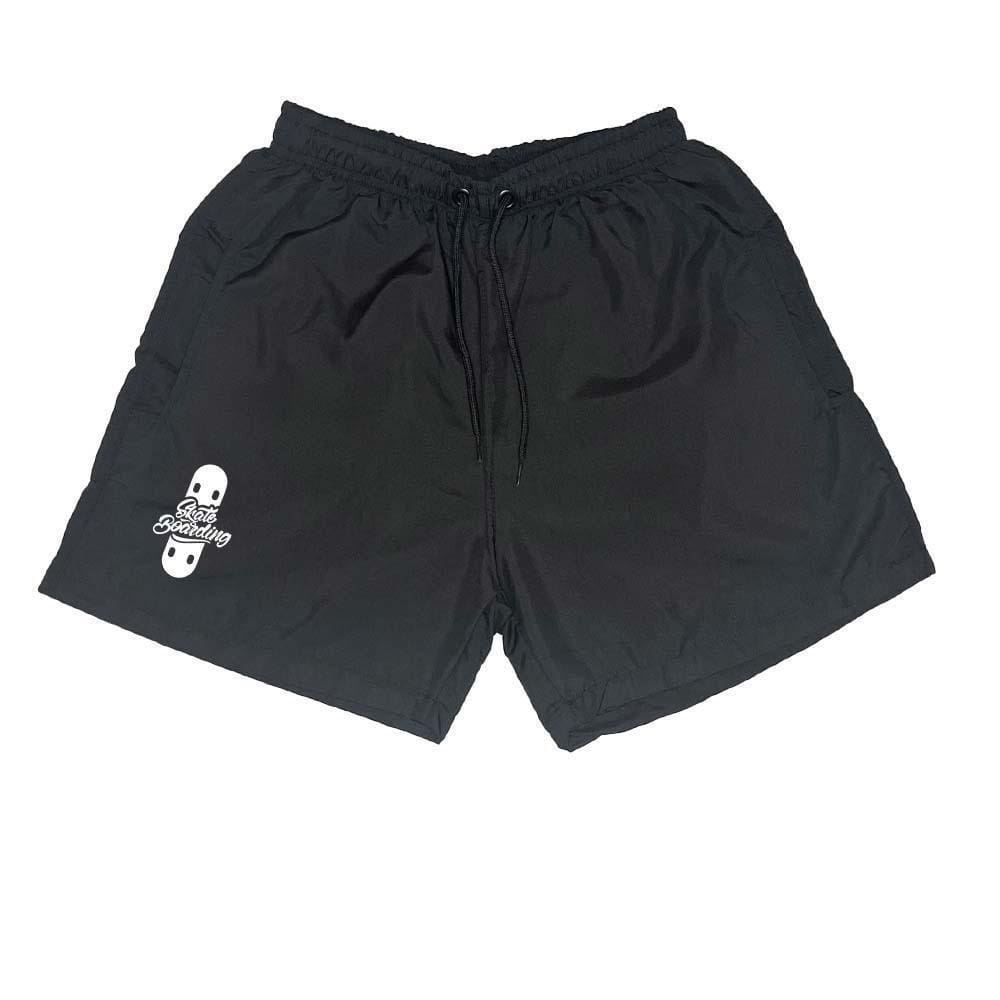 Short Masculino Tactel Estampado Skate Cordão Bolsos