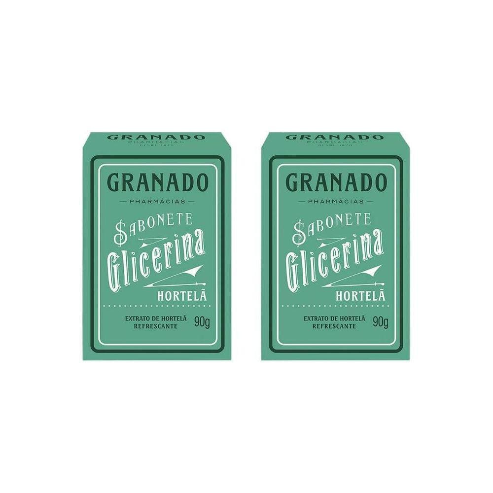 Sabonete Granado 90G Glicerina Hortela-Kit C/2Un
