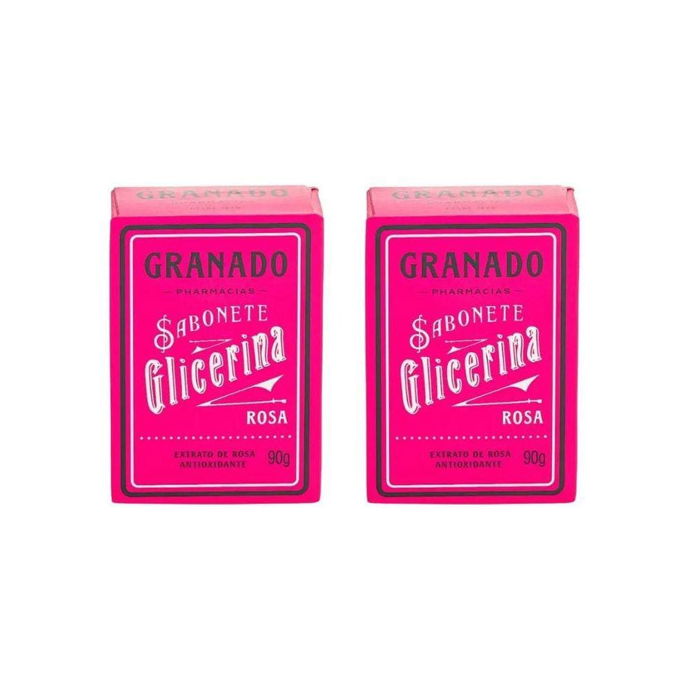 Sabonete Granado 90G Glicerina Rosa-Kit C/2Un