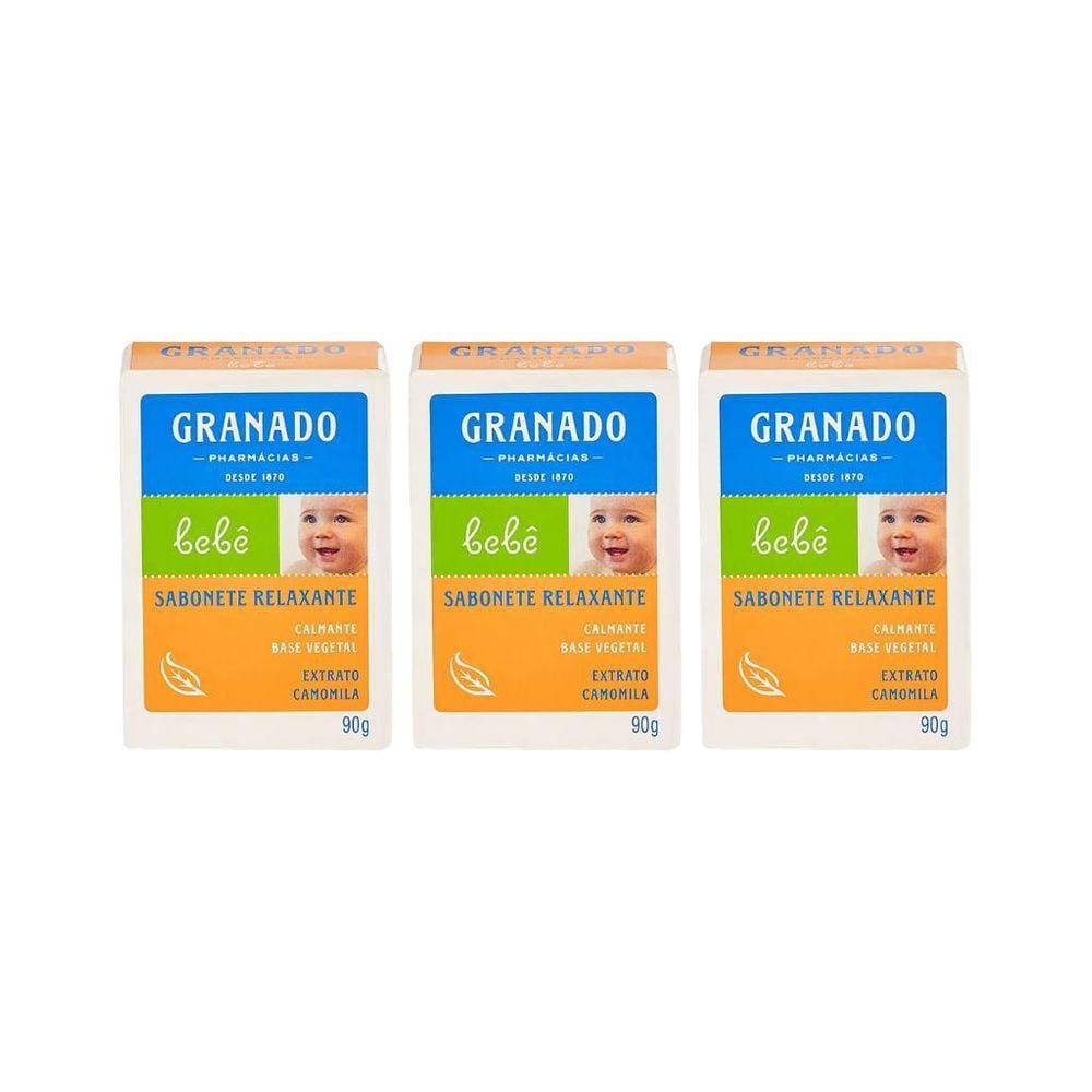 Sabonete Granado Baby 90G Camomila-Kit C/3Un