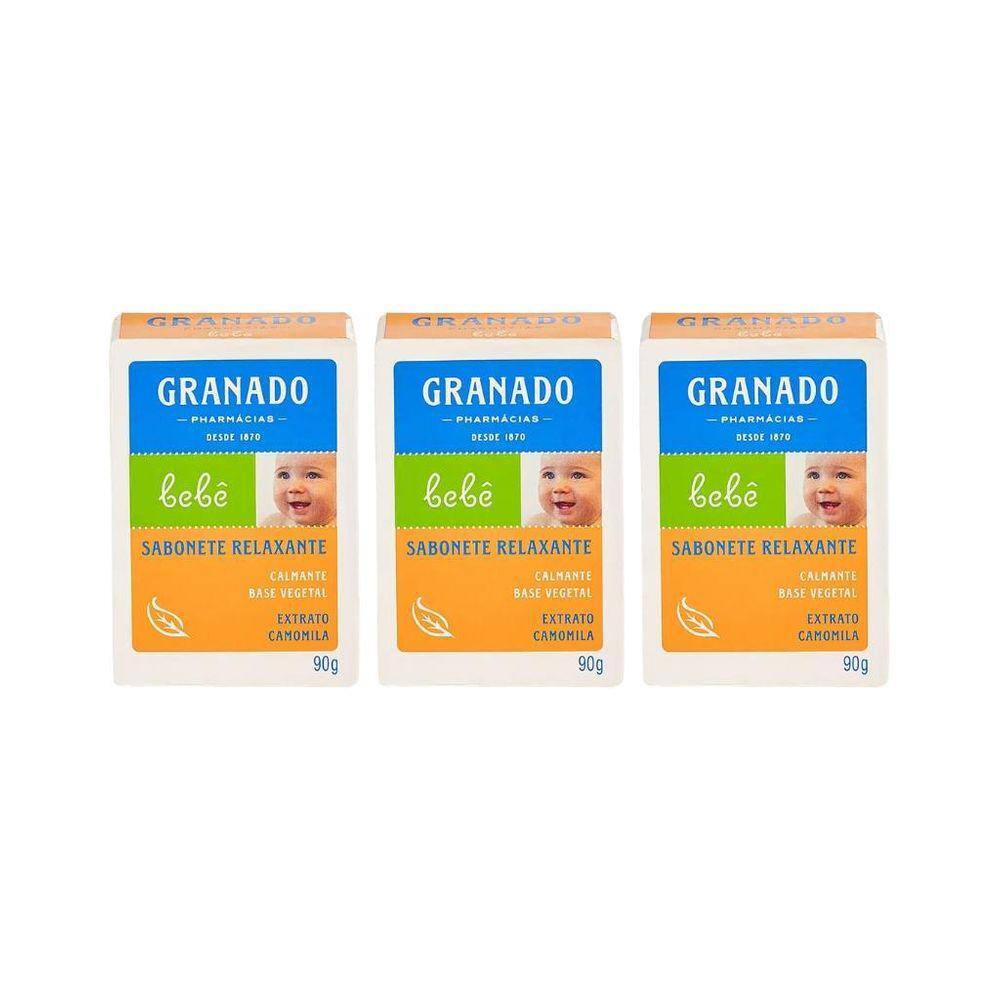 Sabonete Granado Baby 90G Camomila-Kit C/3Un