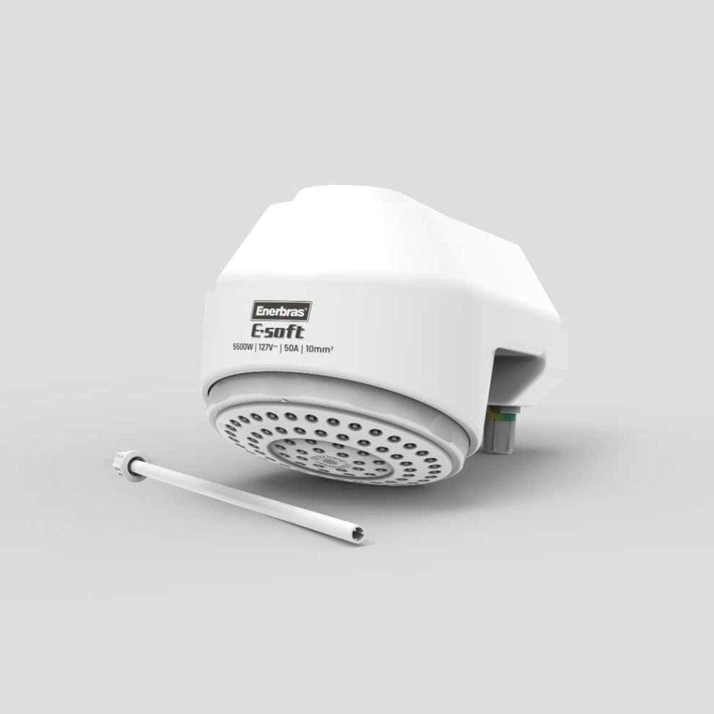 Ducha Elétrica E-Soft - 5500w x 127v - Branco - Enerbras