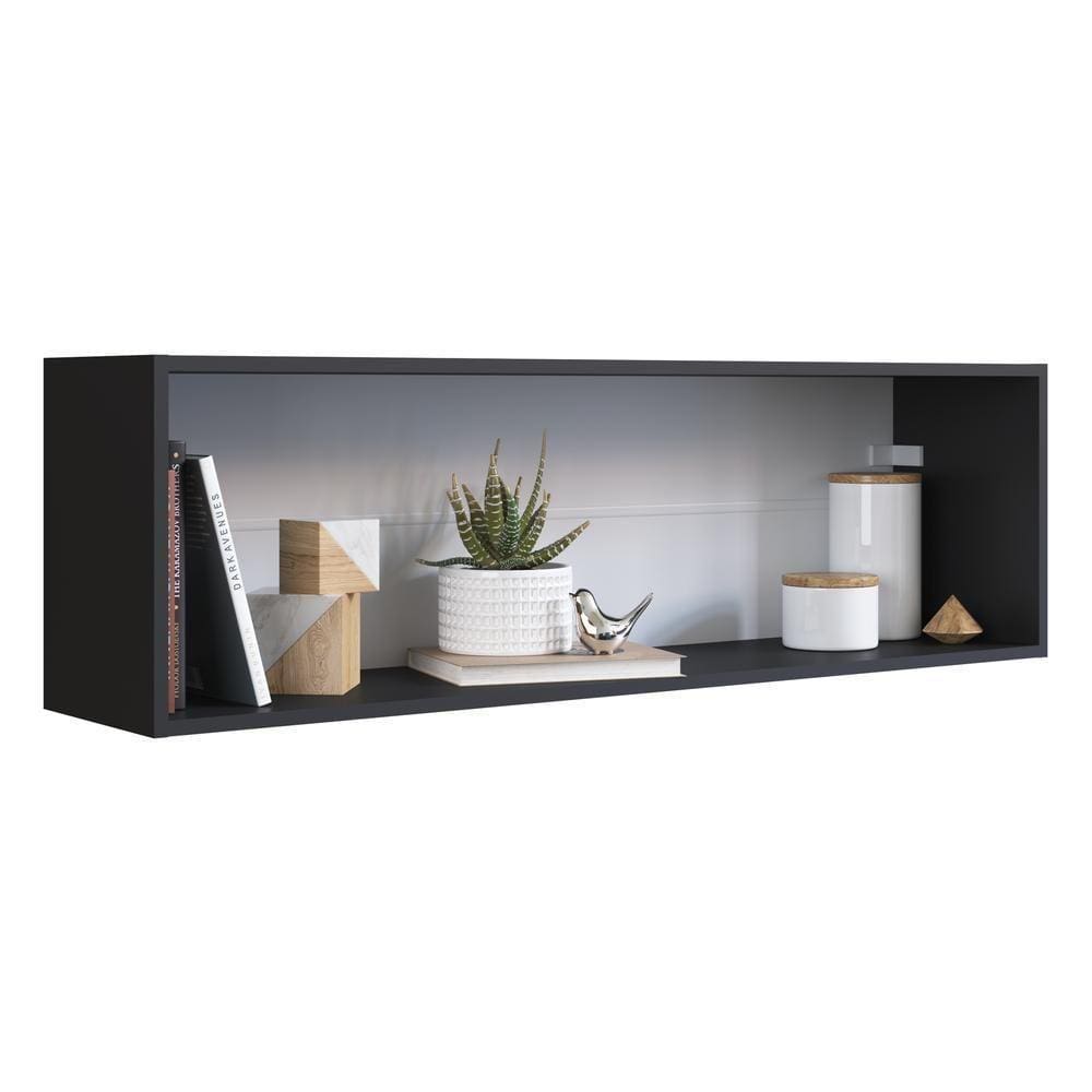 Prateleira Organizadora 120cm Multimóveis Cr45203 Preta