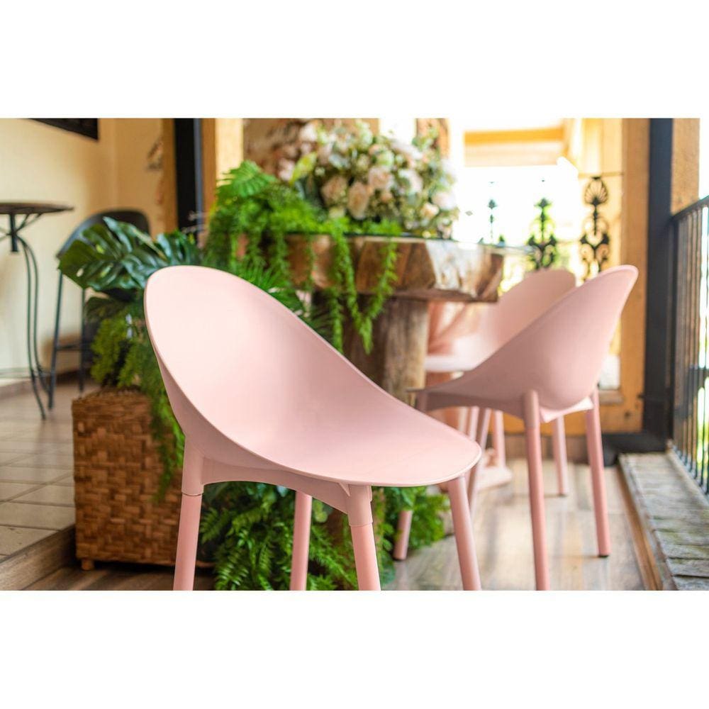 Conjunto com 2 Cadeiras para Jardim Pétala Rose