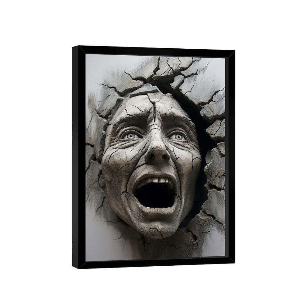 Quadro Aterrorizado 3d -- Br Artes
