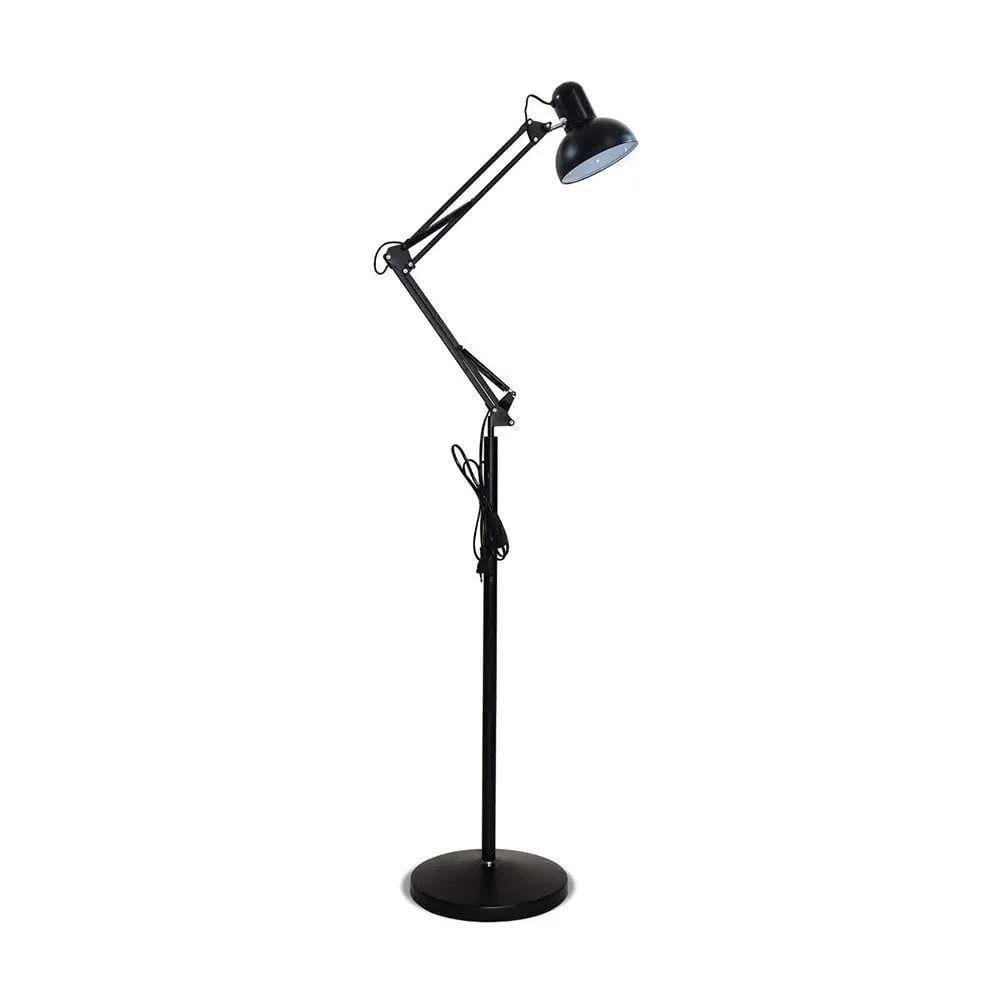 Luminaria Abjaur Articulada Chao Metal Lustre Flexivel 190cm