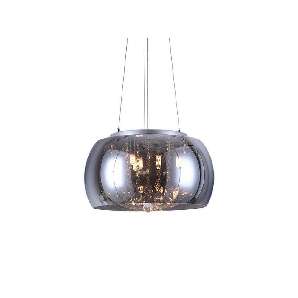 Lustre Pendente Coliseu 400 Cromado E27 Bivolt Taschibra
