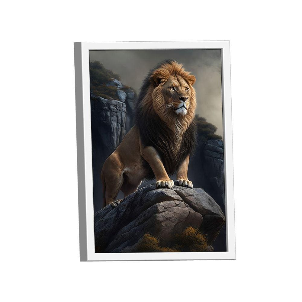 Quadro Leão Soberano -- Br Artes