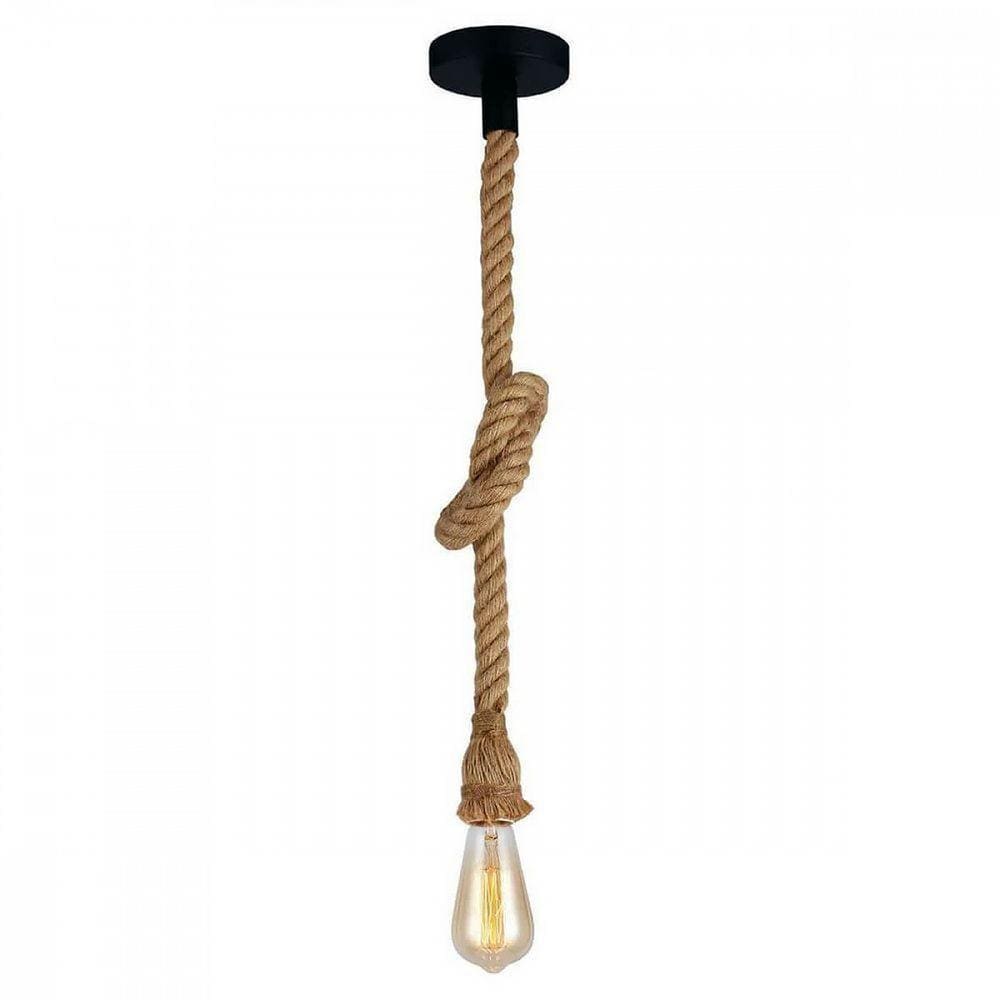Lustre Pendente Bravalumi Corda Rustic E27 Bivolt