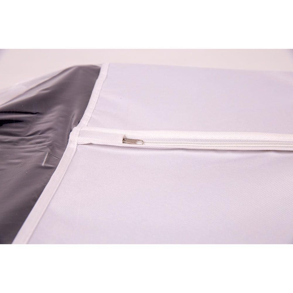 Capa Protetora Para Ternos Vestidos e Casacos Vizapi Exclusive 95x60cm Branco
