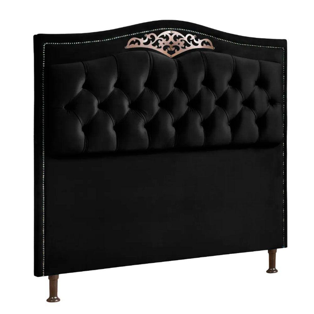 Cabeceira Estofada Holanda 0,90 Solteiro Veludo Shop das Cabeceiras