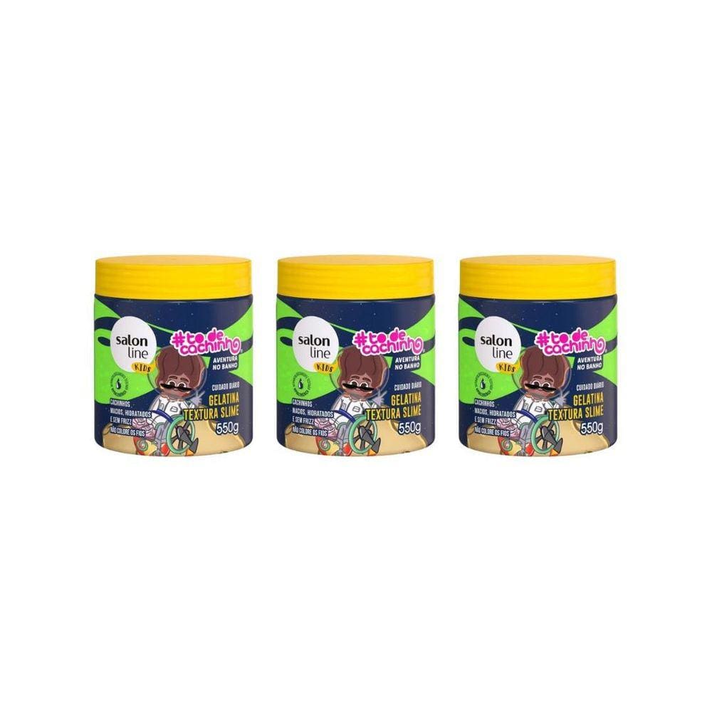 Gelatina Capilar Salon Line Todecachinho Kids 550G - 3Un