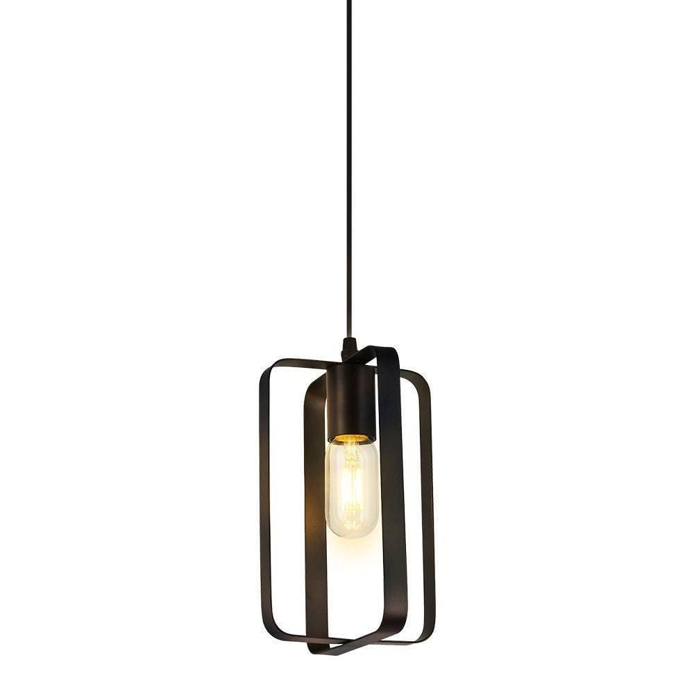 Lustre Pendente Taschibra Metal Infinit Preto E27 Bivolt