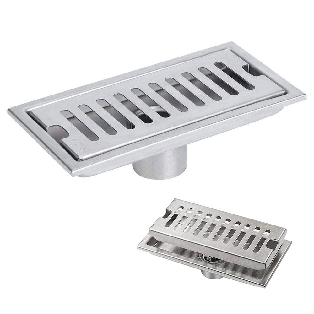 Ralo Linear 20cm Aço Inox Banheiro Anti Odor Anti Inseto Lavabo Area Externa Quintal Piscina Higienico Resistente