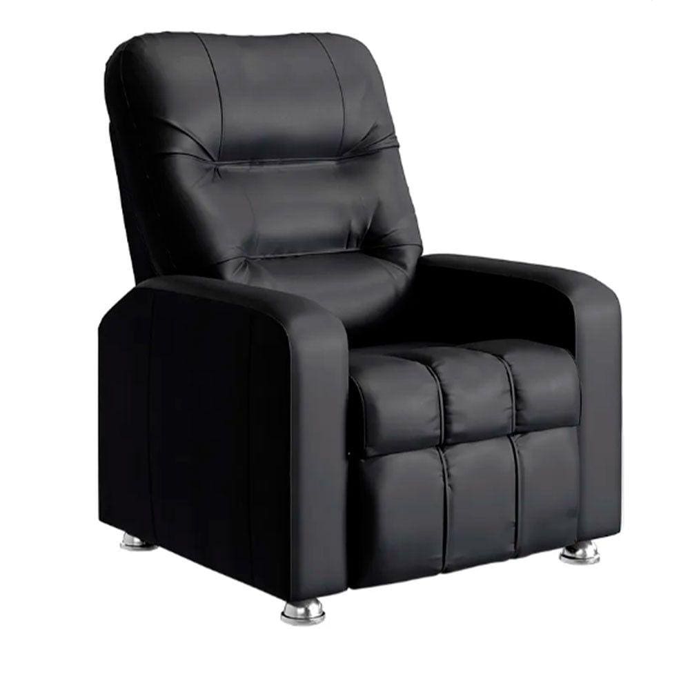 Poltrona do Papai Reclinável Maldivas Corano Preto Plus Shop das Cabeceiras