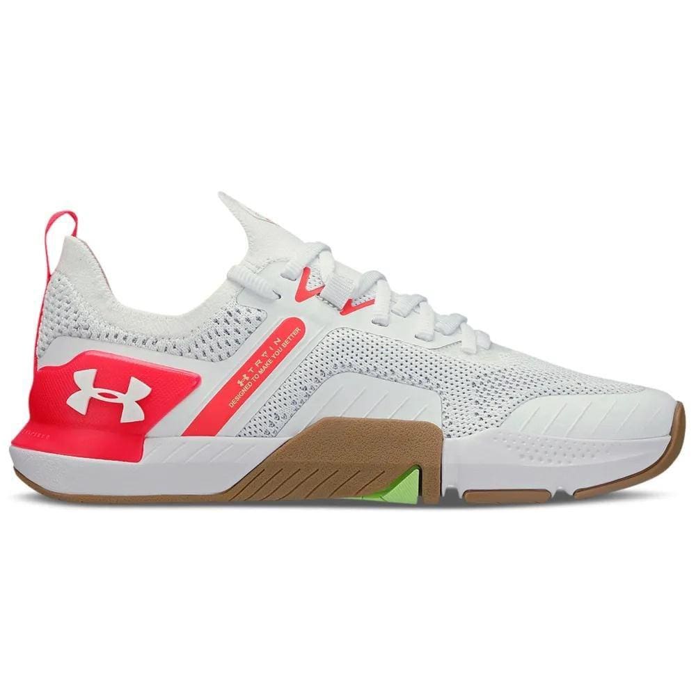 Tênis Under Armour Tribase Cross White Pink-Feminino