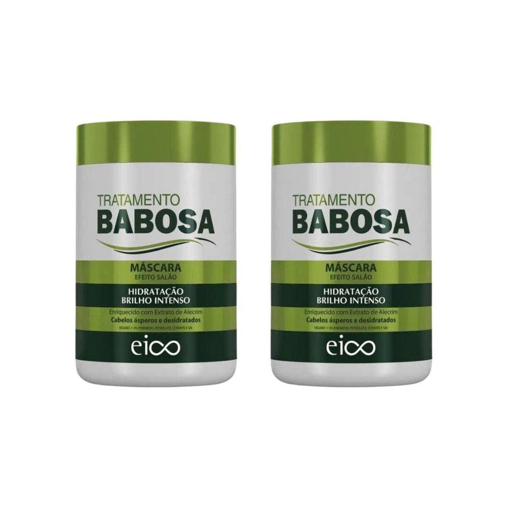 Mascara Eico 1Kg Efeito Salao Babosa - Kit C/2Un