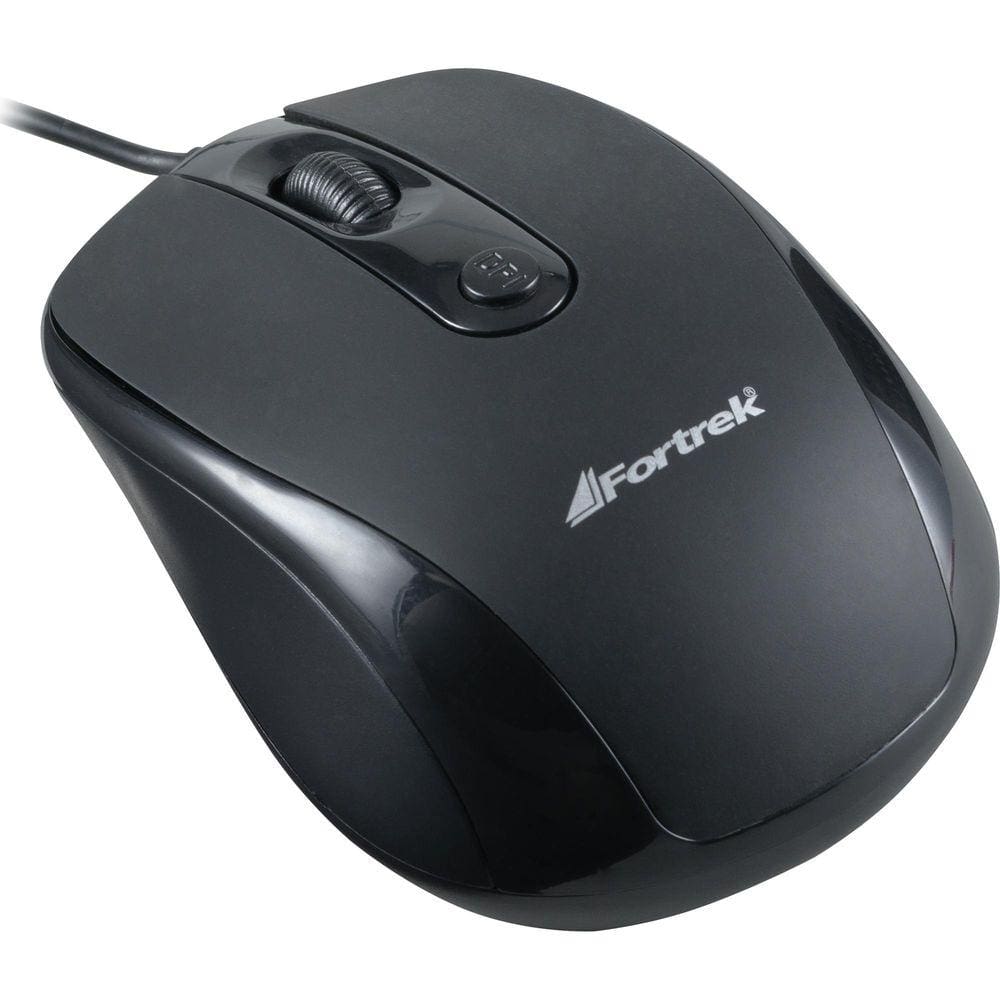 Mouse Fortrek OM103BK Com Fio USB 2400 Dpi Preto