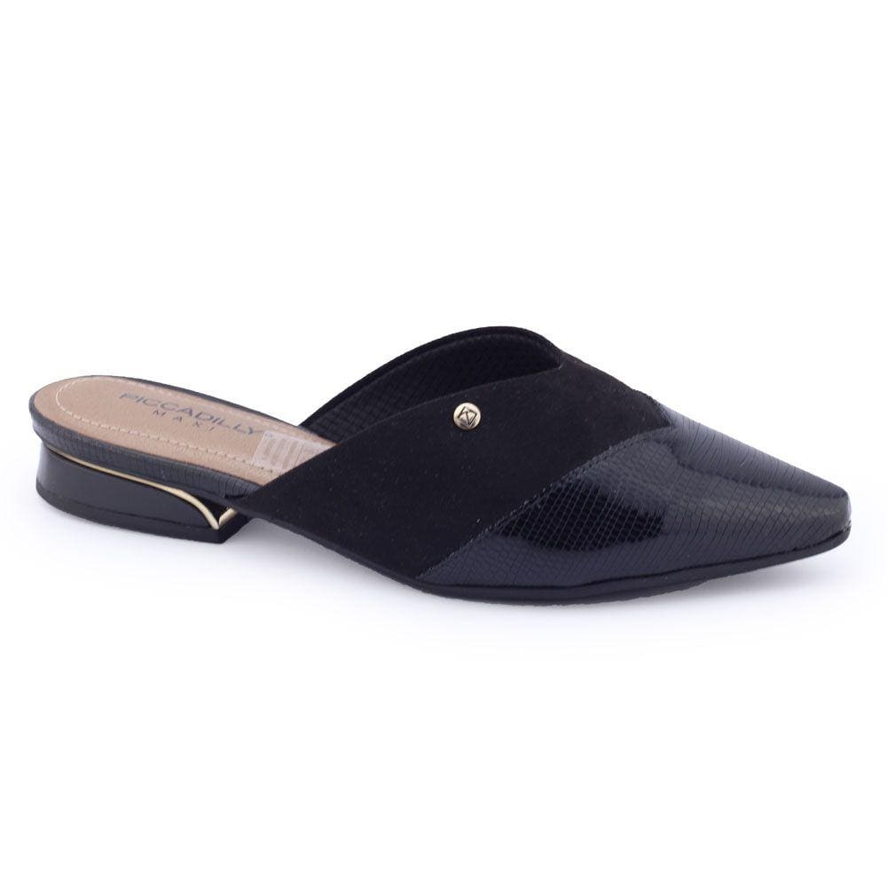 Mule Feminino Piccadilly Maxi 279007 social vz croco gold