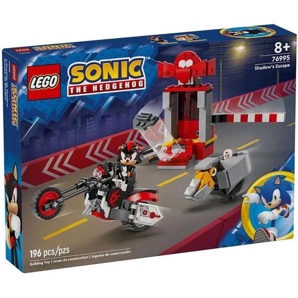 Lego Sonic 76995 - Fuga Do Shadow The Hedgehog 196 Peças