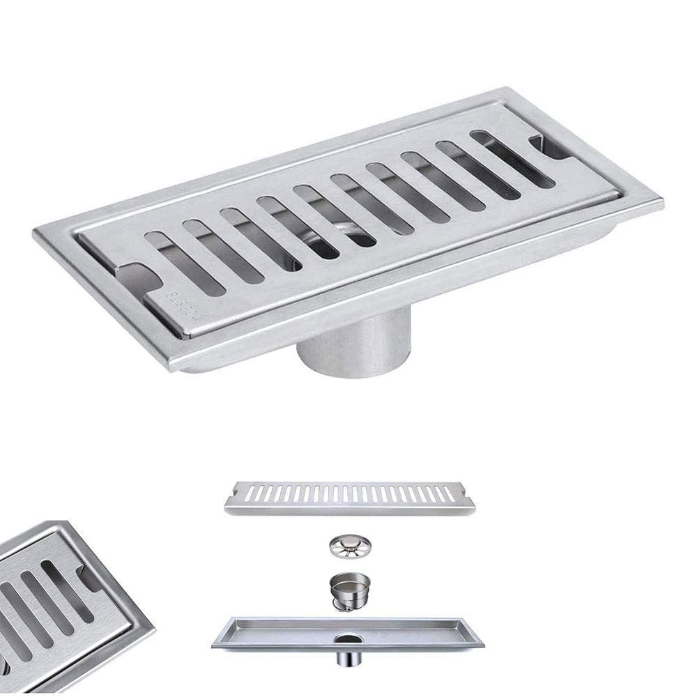 Ralo Linear 30cm Aço Inox Banheiro Area Externa Anti Odor Anti Inseto Piscina Lavabo Quintal
