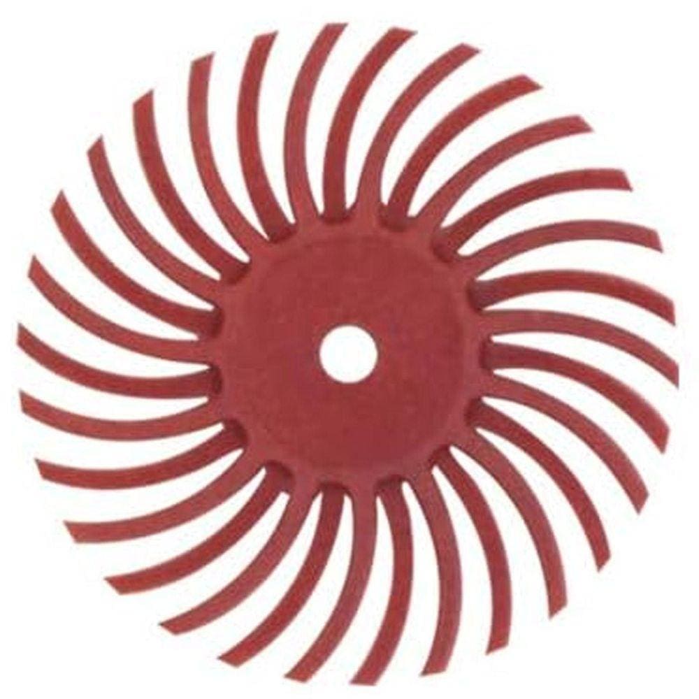 Roda De Polir 25Mm Cerda Radial Grão 220 Para Micro Retífica