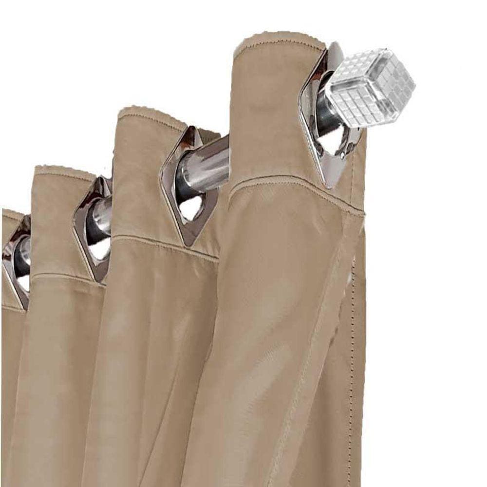 Cortina Blackout Em Tecido Ana 7,30X2,90 Corta Luz Bege