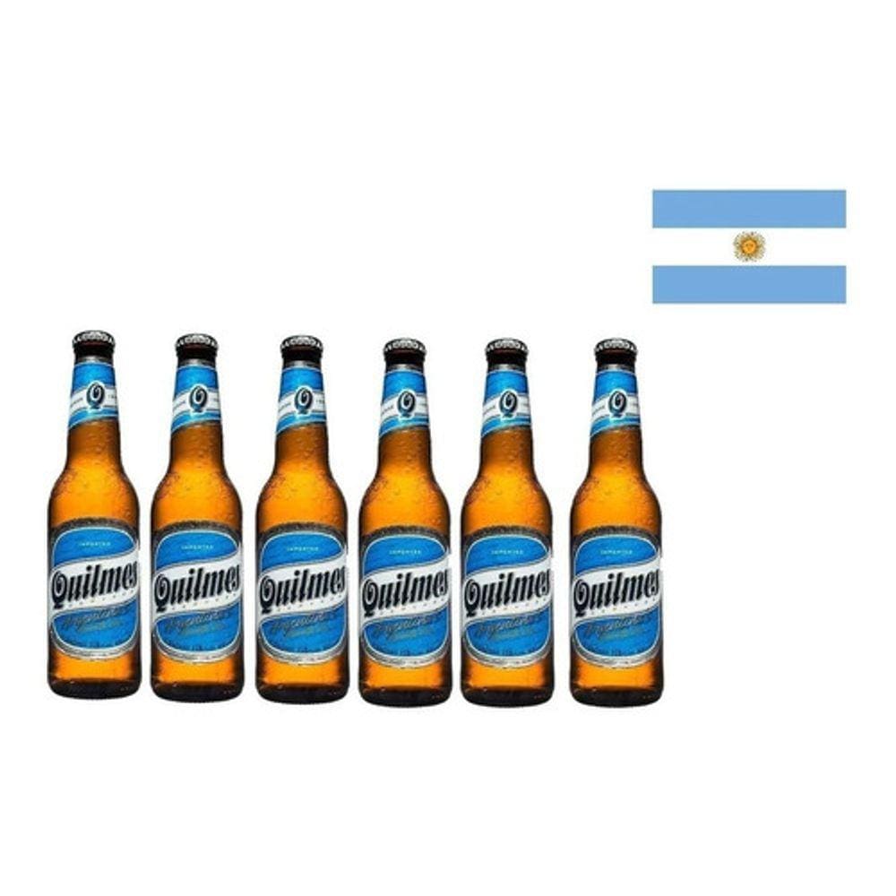 Kit 6 Cervejas Quilmes - Importada - 340ml - Argentina