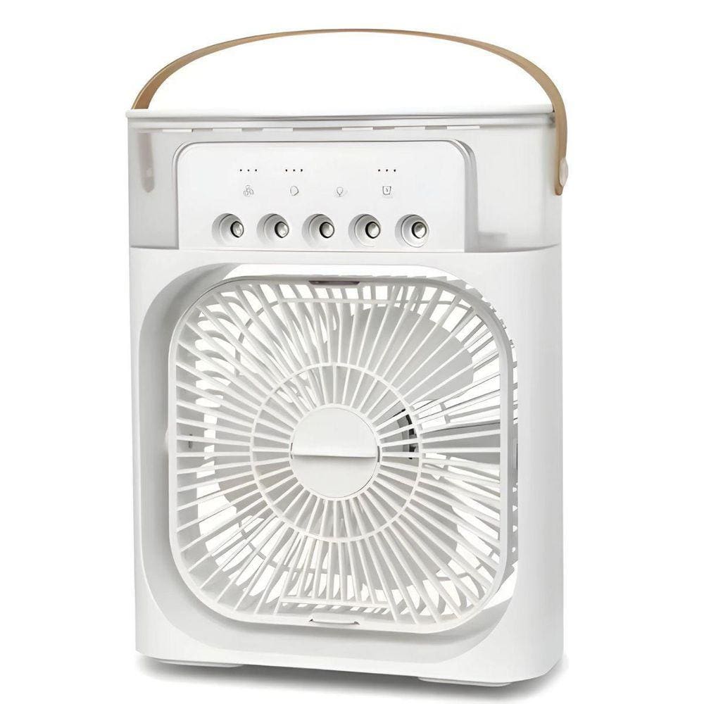 Ventilador Umidificador De Ar Portátil Nebulização 600Ml