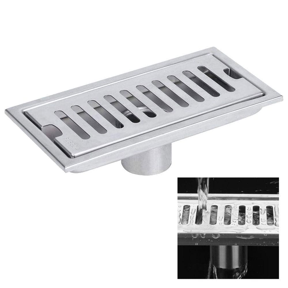 Ralo Linear Inox 30cm Banheiro  Area Externa Anti Odor Anti Inseto Lavabo Piscina Quintal Resistente Higienico Seguro