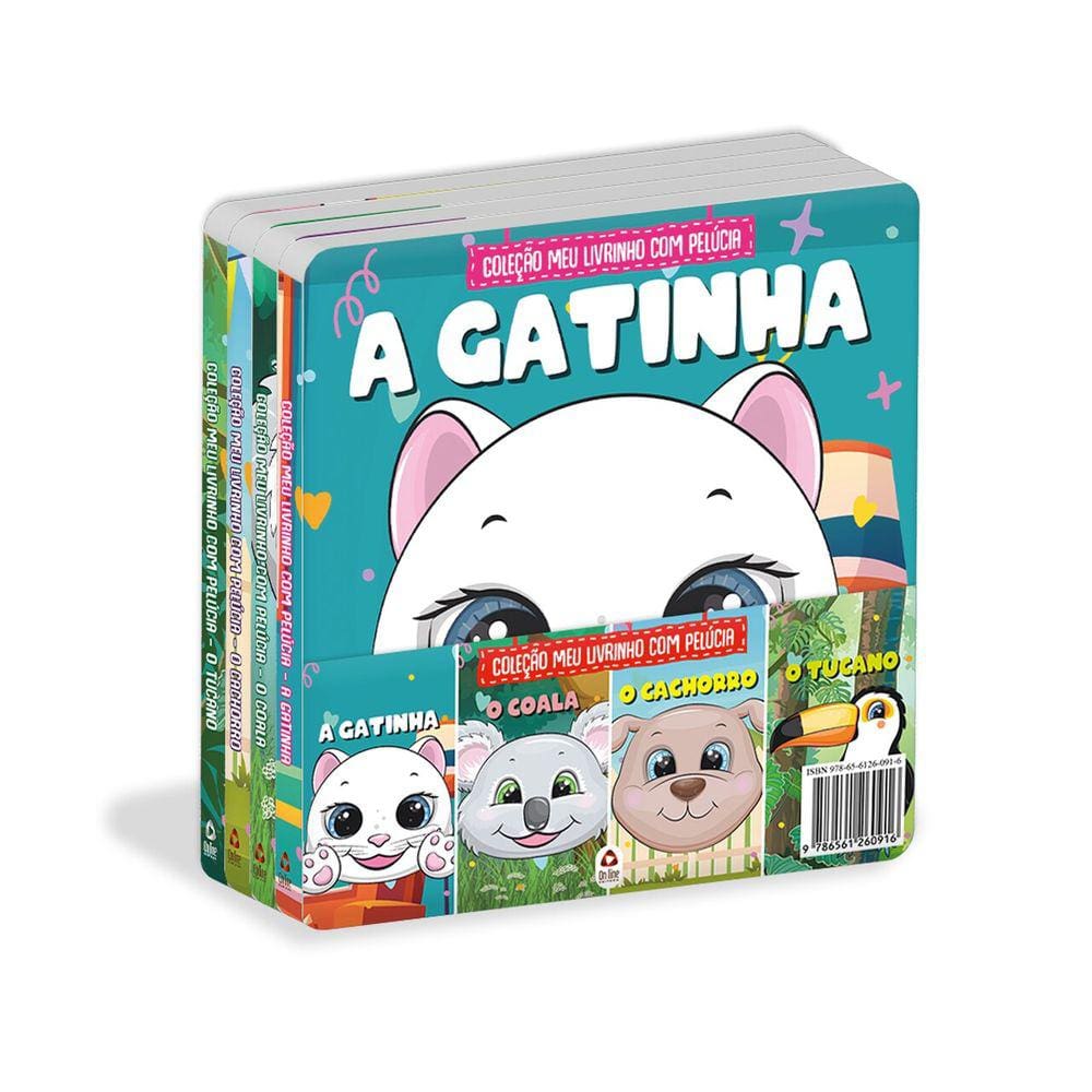 Coleção Meu Livrinho com Pelúcia - Kit com 4 Livrinhos
