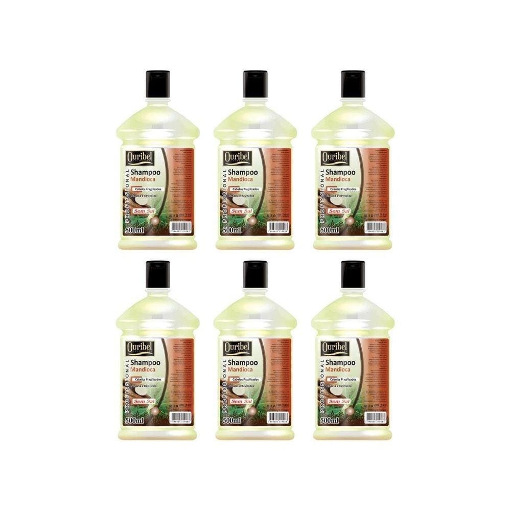 Shampoo Ouribel Mandioca 500Ml - Kit C/6Un
