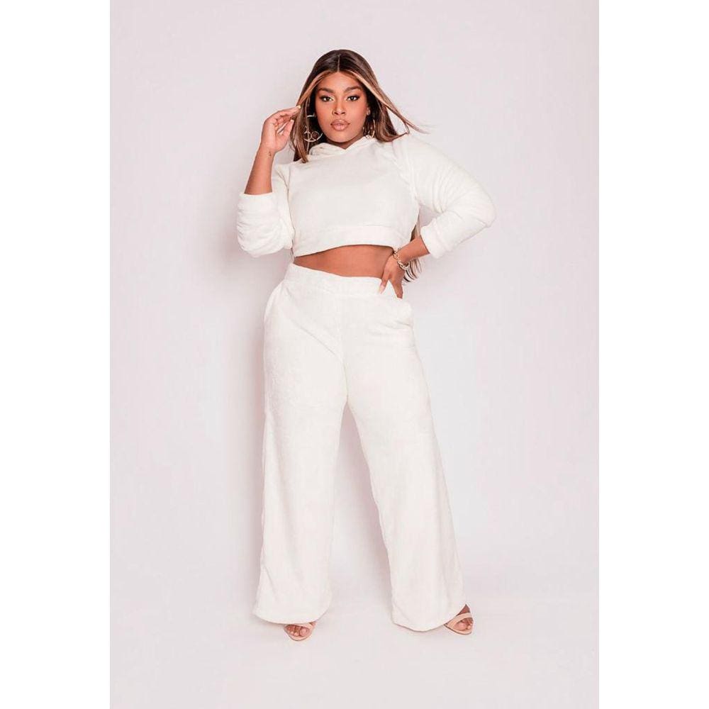 Conjunto Feminino Plus Size em Plush