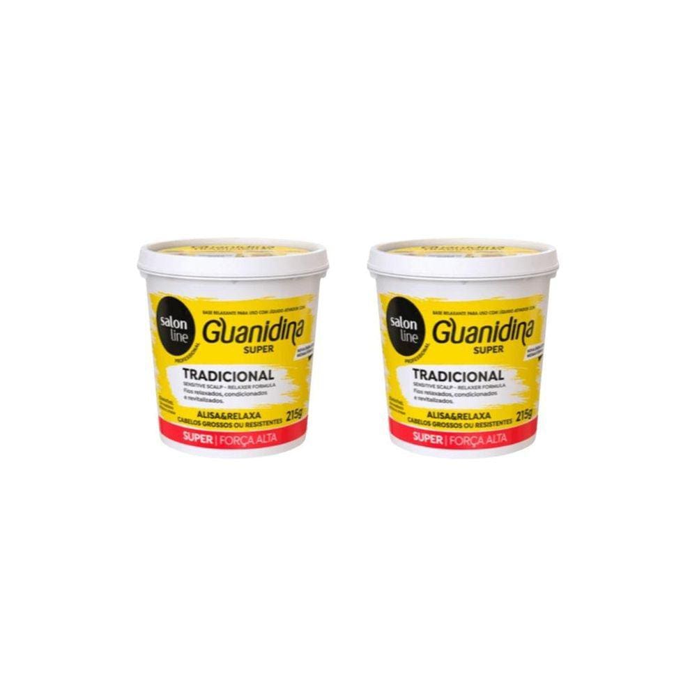 Relaxante Salon Line Guanidina Super Amarelo 215G-Kit C/2Un