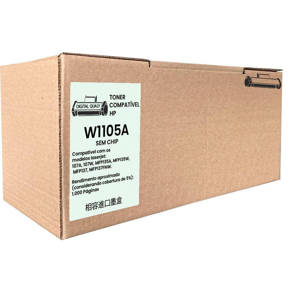 Toner Compatível W1105 105A 107A 107W 135A 135W Sem Chip