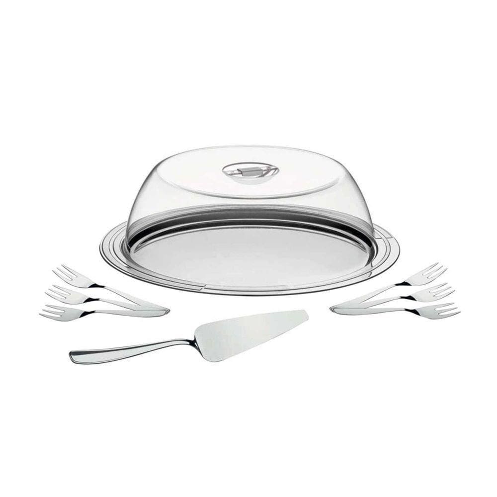 Kit Para Torta Tramontina Ciclo Em Aço Inox 9 Peças Tramontina