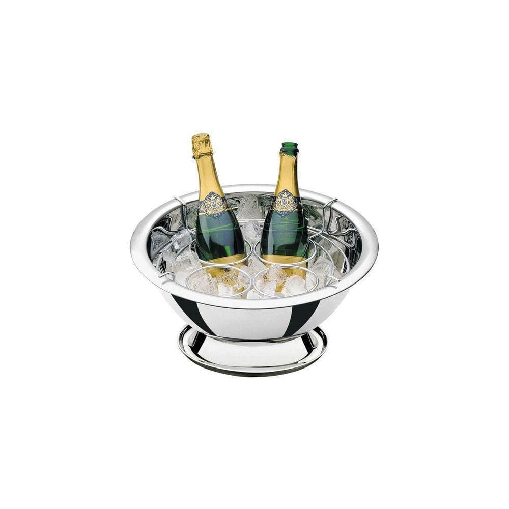 Champanheira Tramontina Rotonda Em Aço Inox Com Suporte Para 4 Garrafas 42 Cm 11,9 L Tramontina