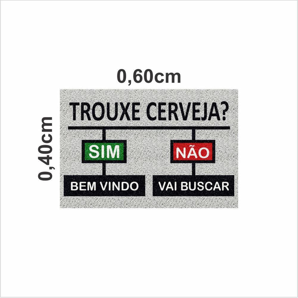 Tapete Trouxe Cerveja Sim Não Para Decoração Para Portas