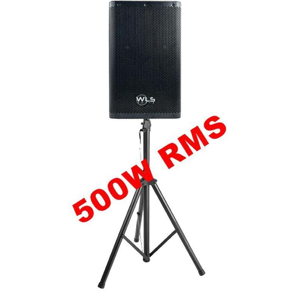 Caixa Ativa Wls Z12 500W Rms Falante 12 Bt Usb + Tripé