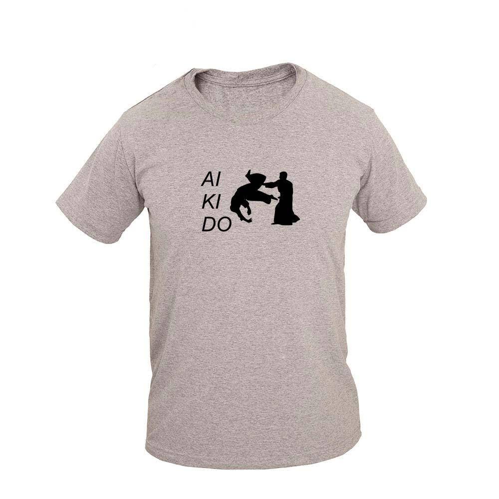 Camiseta Masculina Algodão Manga Curta Akido 3 Casual
