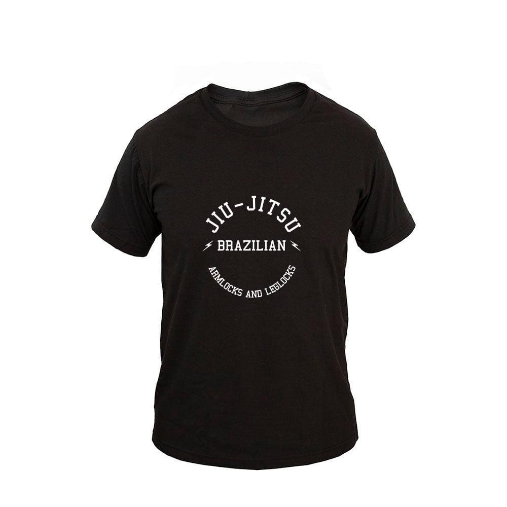 Camiseta Masculina Algodão Manga Curta Jiu Jitsu Arm Lock