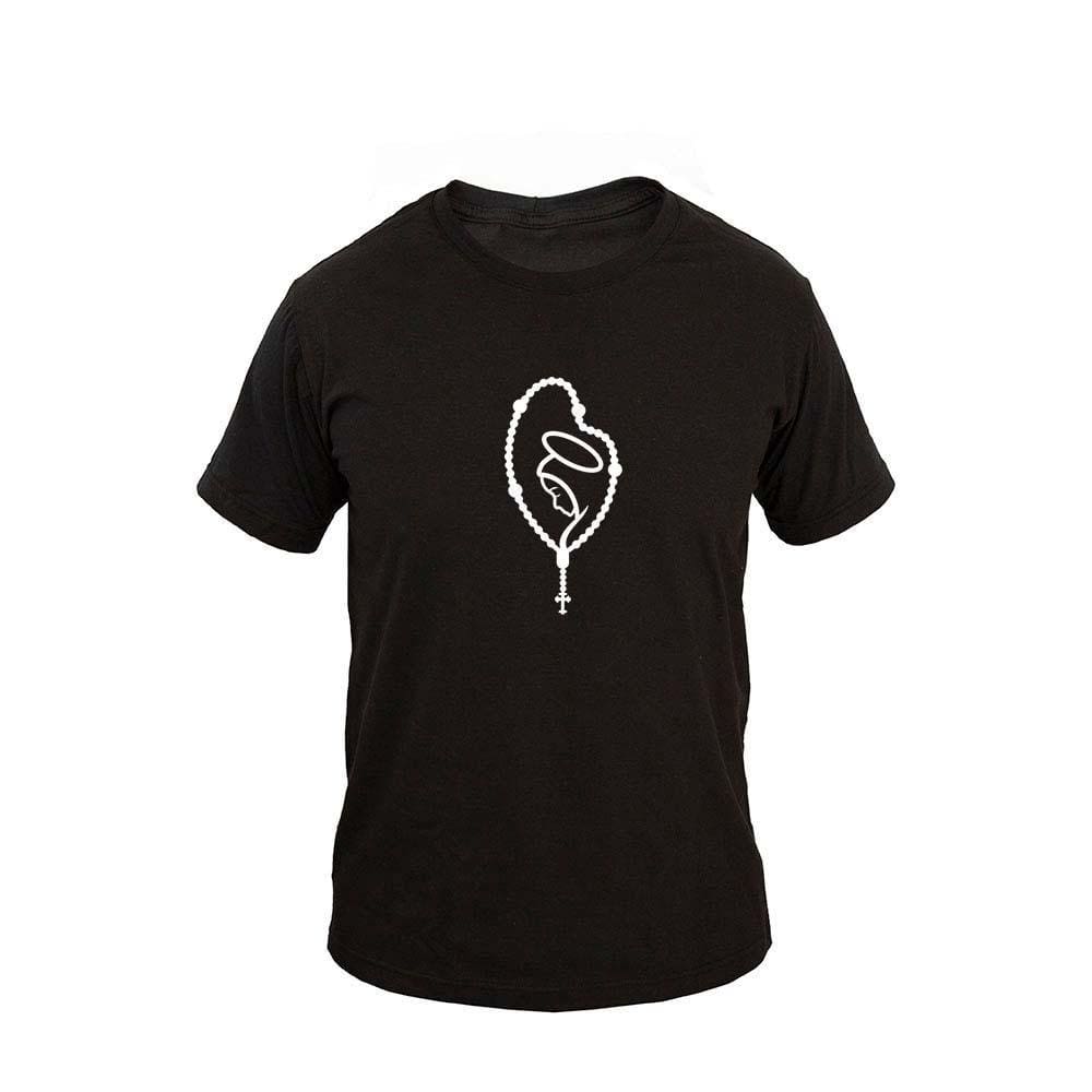Camiseta Masculina Algodão Manga Curta Terço Casual