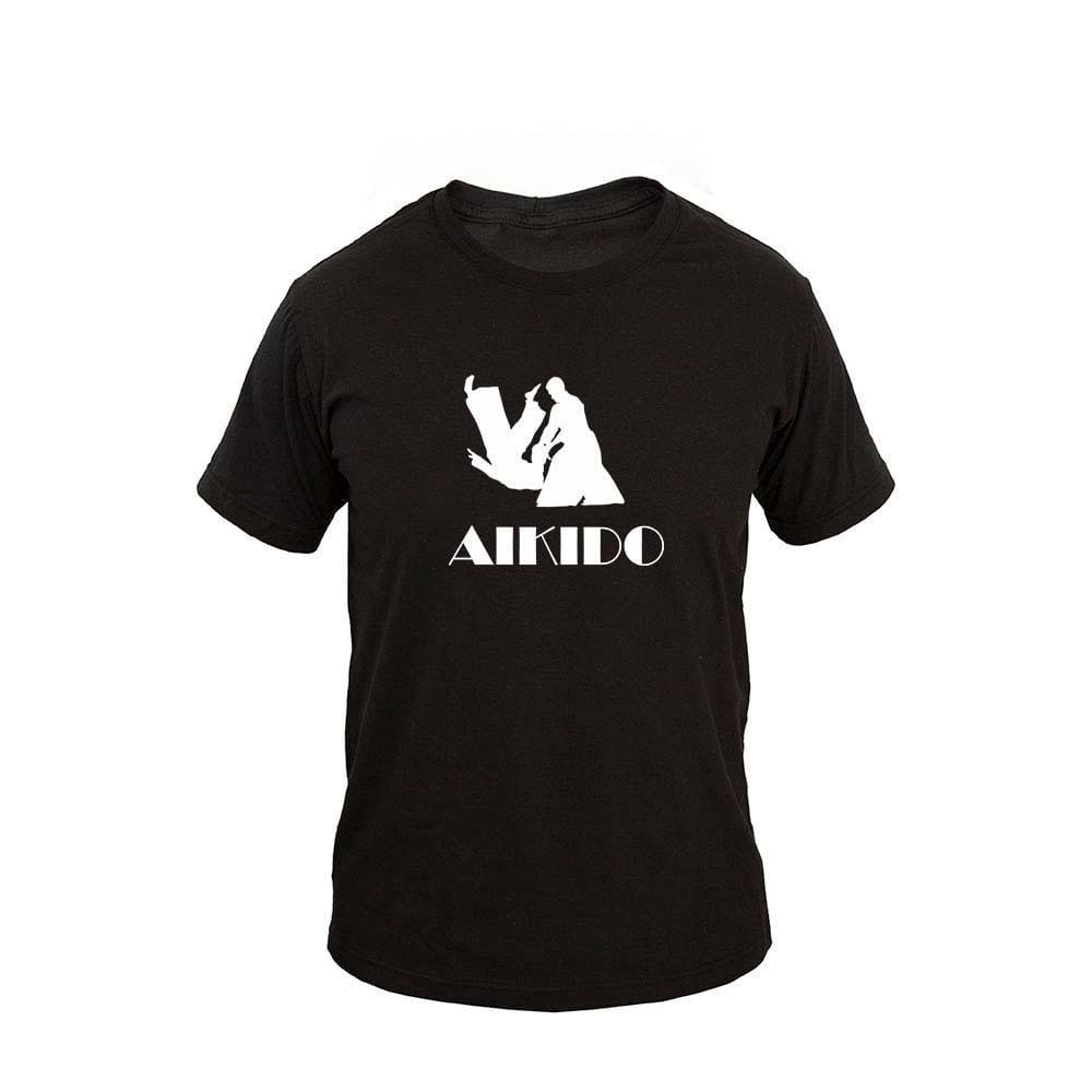 Camiseta Masculina Casual Algodão Manga Curta Aikidô 7