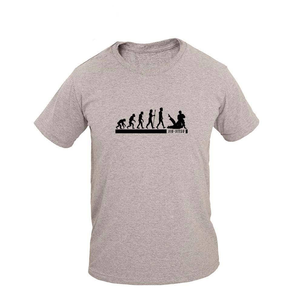 Camiseta Masculina Casual Algodão Manga Curta Evolução