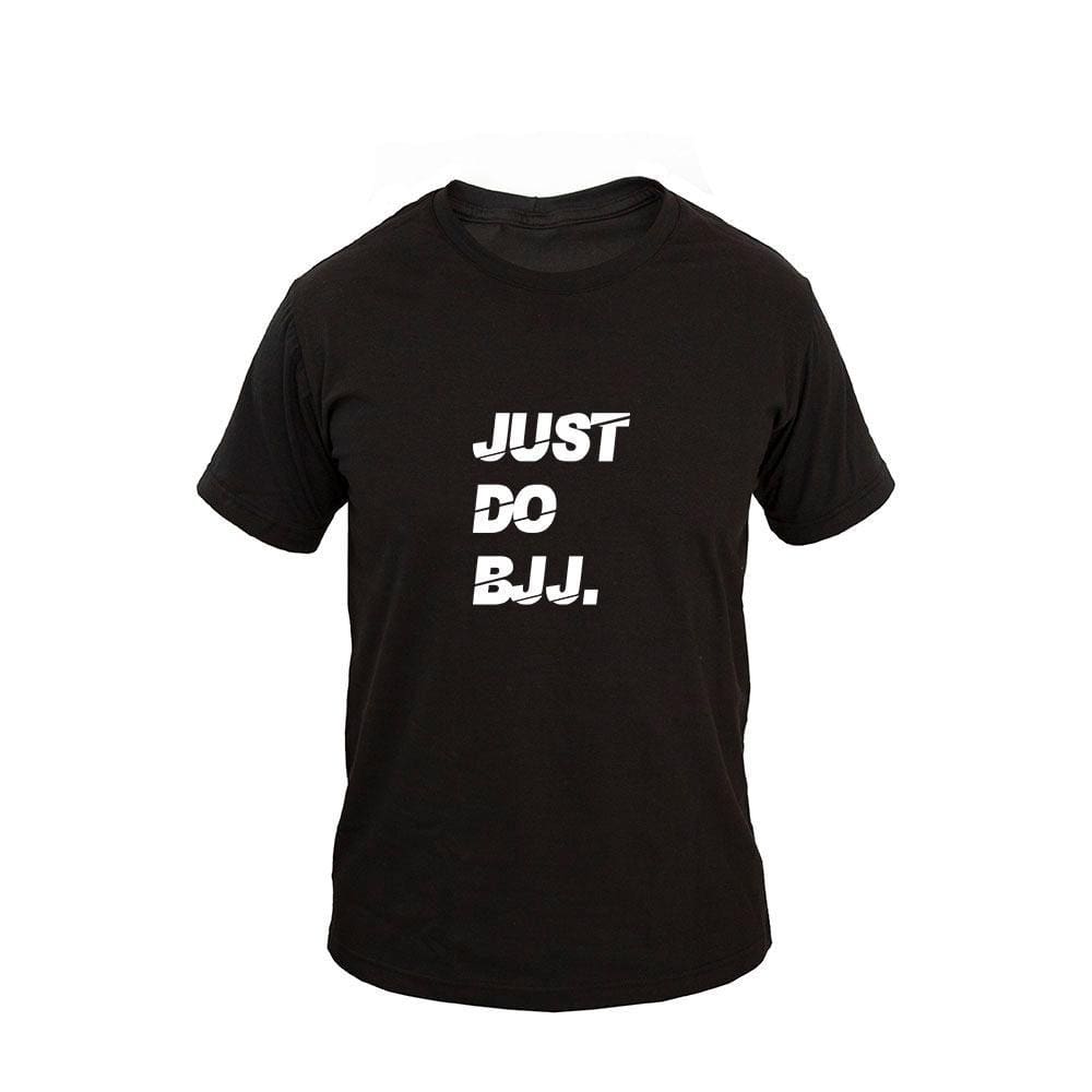 Camiseta Masculina Casual Algodão Manga Curta Jiu Jitsu Just