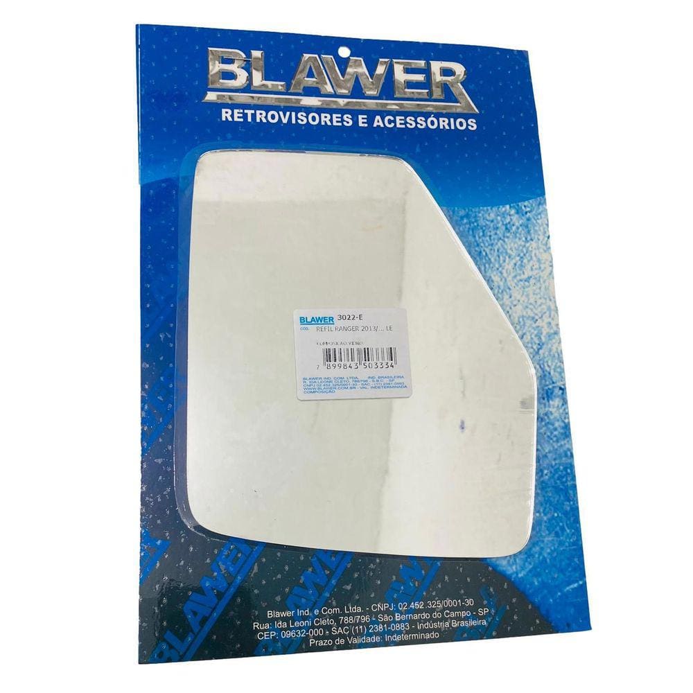 Refil Lente Retrovisor Ranger 2015 Esquerdo