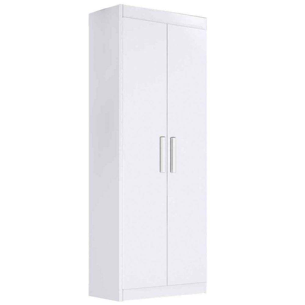 Armário Multiuso 2 Portas 4 Prateleiras Branco