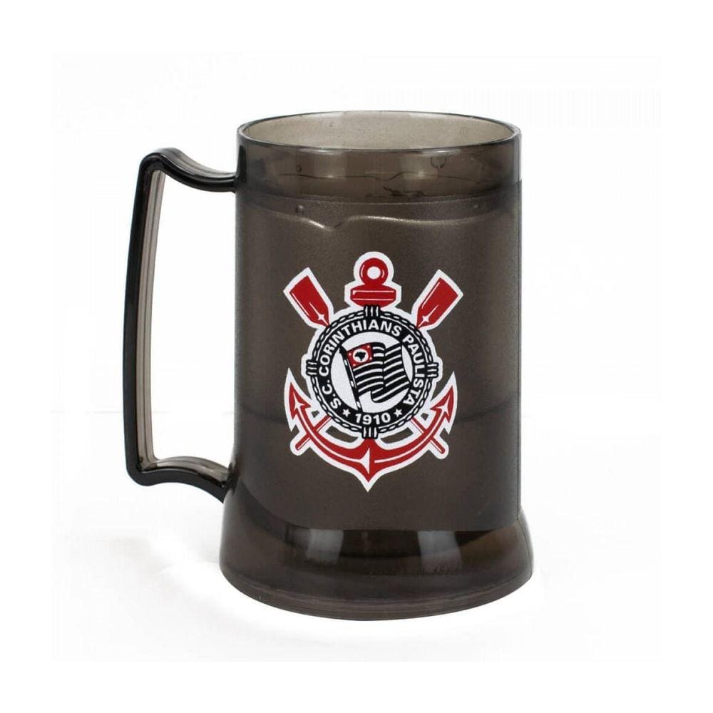 Caneca Gel Isolante Térmico 400Ml - Corinthians