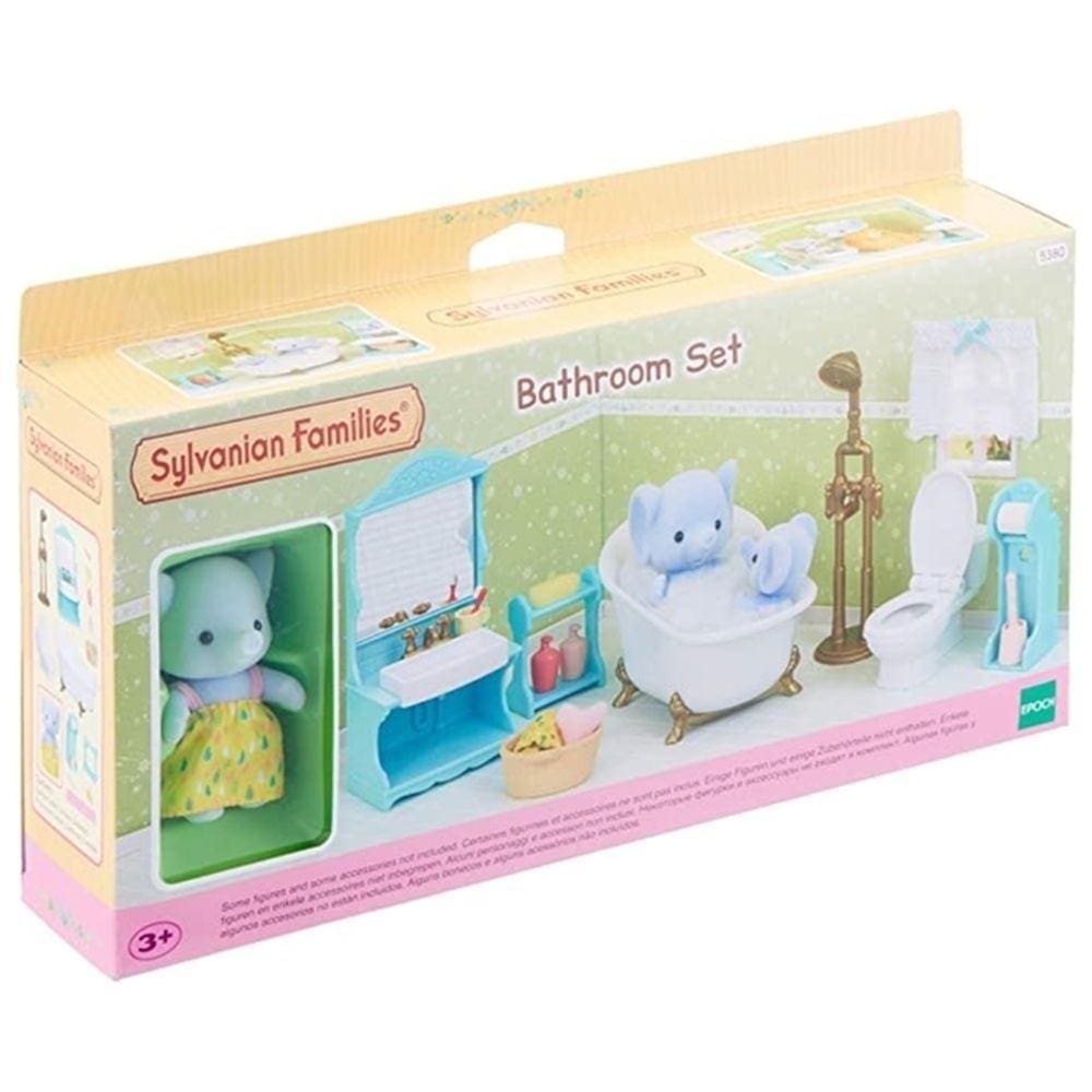 Conjunto Toalete e Banho com Irmã Elefante - Sylvanian Families