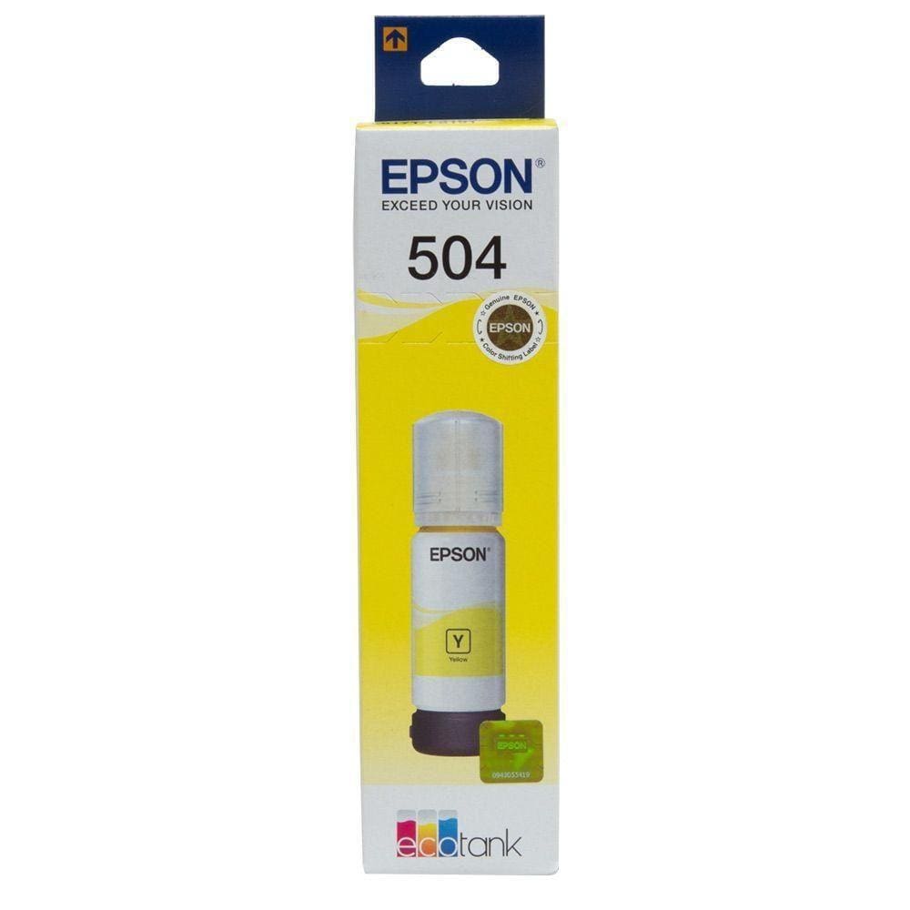 Refil De Tinta Epson T504420 L4150 Amarelo